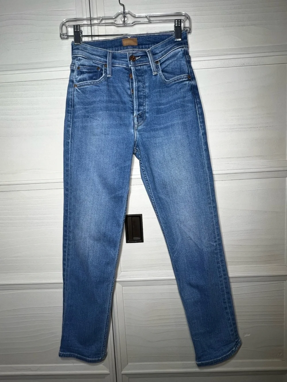 MOTHER The Tomcat High-Rise Jeans Wash Layover Sz 24 - Picture 8 of 16